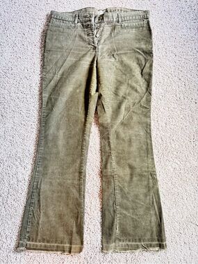 Calvin Klein Jeans Olive Green Corduroy Flare Pants